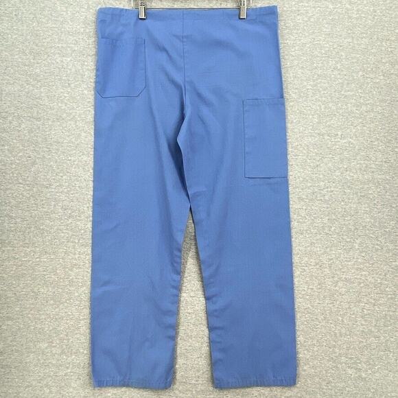 Fundamentals White Swan Scrub Pants Womens XS Blue Healthcare Uniform Bottoms - Picture 3 of 12